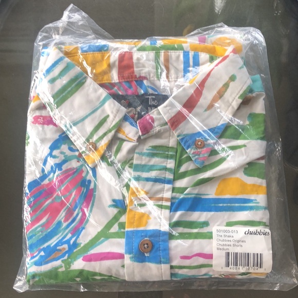 Chubbies NWT The Shaka Mens Shirt Medium - Picture 4 of 5